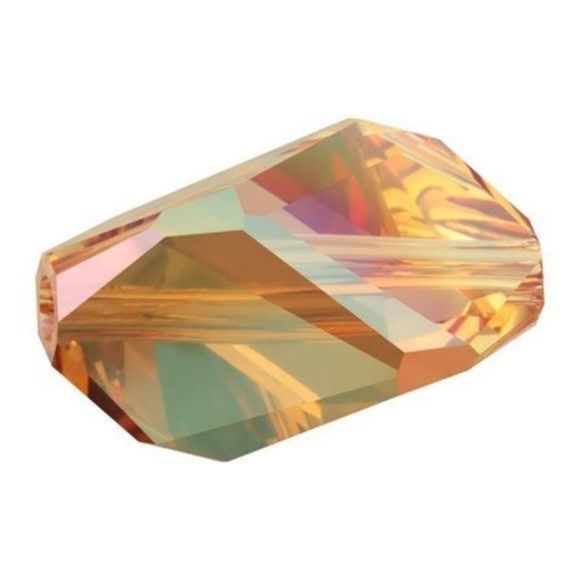 170. Gold filled Column Shape Swarovski Crystal Threader Earrings - Picture 9 of 10